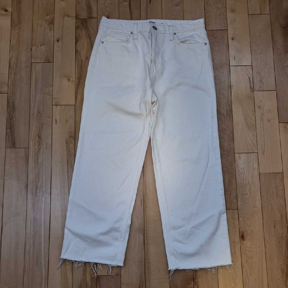 Hudson Jeans Women's Size 29 Remi Cropped Straight White Jeans